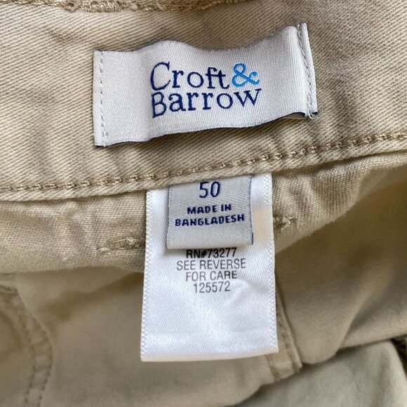 Croft & Barrow Mens Cargo Shorts Size 50 Lot of Two 2 Casual Summer Outdoors - Picture 7 of 14